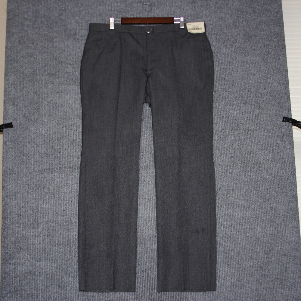 New El Paso Short Mens Dress Pants Charcoal Gray Wool Blend 46W Classy